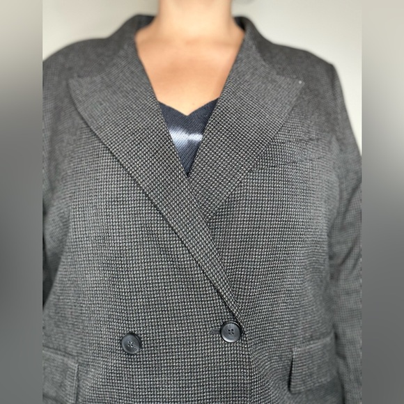 H&M Oversized Houndstooth Print Double Breasted Blazer - Picture 6 of 6